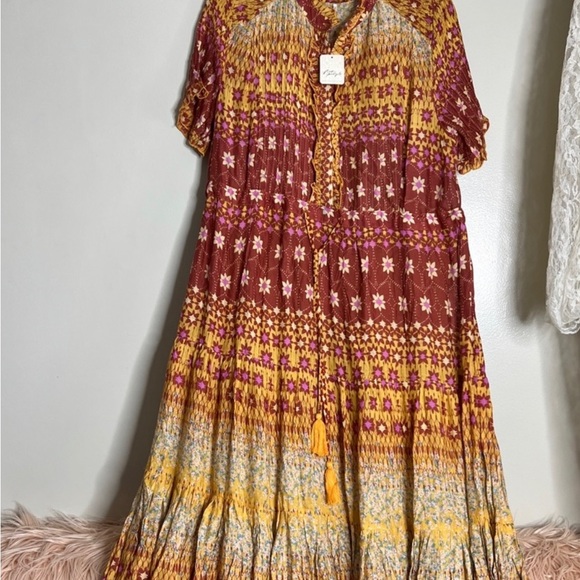 NWT Free People Floral Maxi Dress XL - Picture 3 of 4